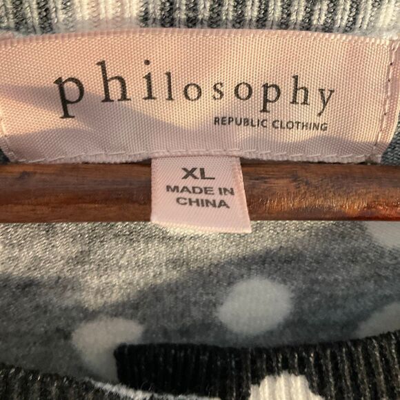 Philosophy Polka Dot Soft Romance Cardigan XL. - Picture 9 of 12